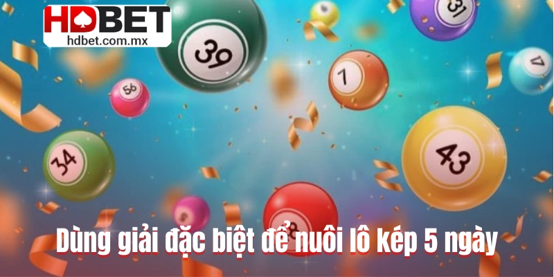 Dùng giải đặc biệt để nuôi lô kép 5 ngày