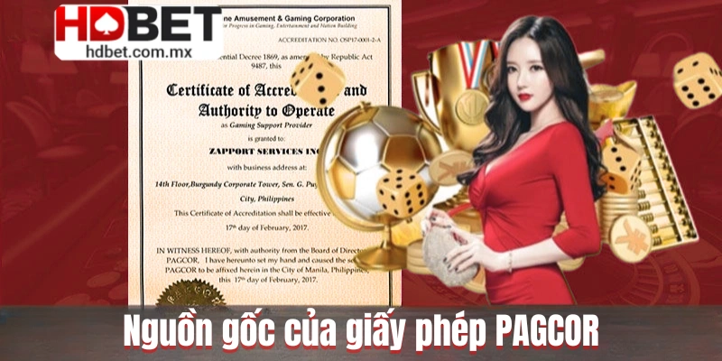 Nguồn gốc của giấy phép PAGCOR